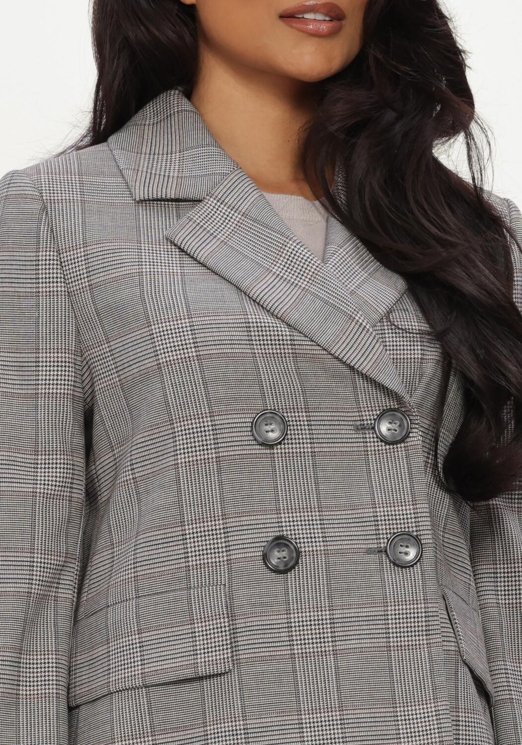 Grijze LUISA CERANO Jack KARO-BLAZER AUS WOLL-MIX - large