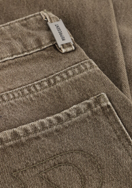 Khaki REPRESENT Jeans R3 BAGGY DENIM - large