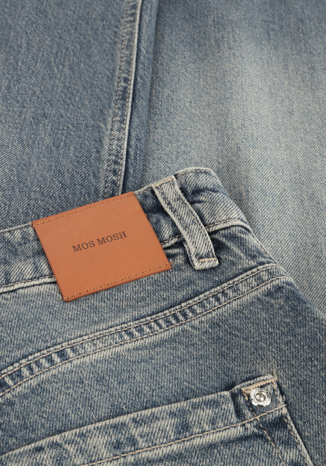 Blauwe MOS MOSH Wide jeans MMDARA MAI JEANS - large