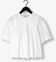 Witte RUBY TUESDAY Blouse SALOME BLOUSE WITH HALF EMBRO SLEEVES AND ROUND NECK - medium