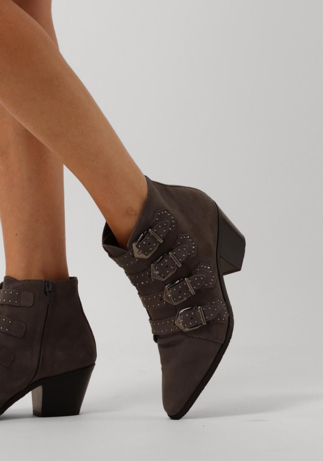 Grijze PERTINI Enkellaarsjes 12368 - large