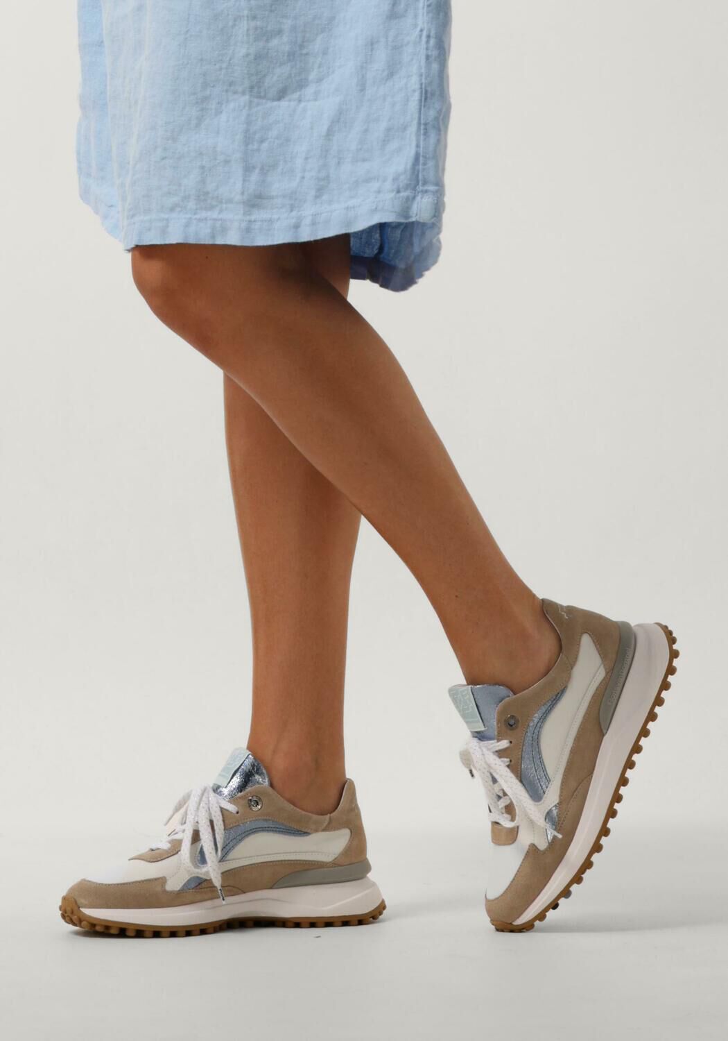 Taupe FLORIS VAN BOMMEL Lage sneakers SFW-10079 - large