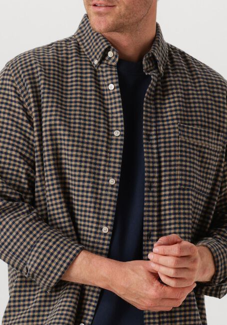 Bruine FORÉT Casual overhemd CREEK FLANNEL SHIRT - large