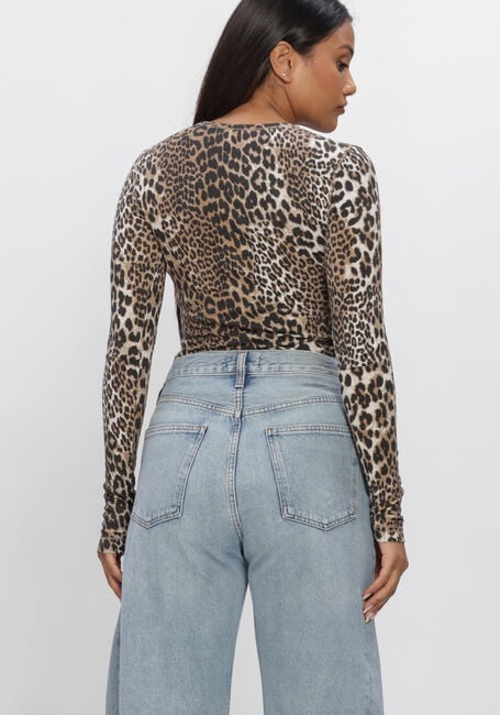 Multi GANNI Tops & T-shirts SOFT COTTON RIB LEO LONG SLEEVE - large
