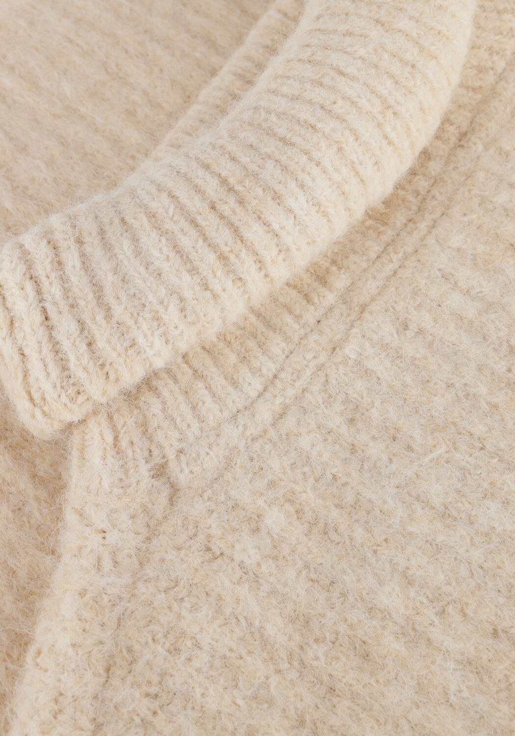 Ecru CO'COUTURE Trui CORALIE ROLL KNIT - large