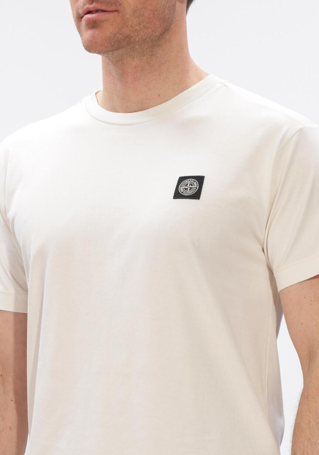 Ecru STONE ISLAND T-shirt SS T-SHIRT S0013 - large