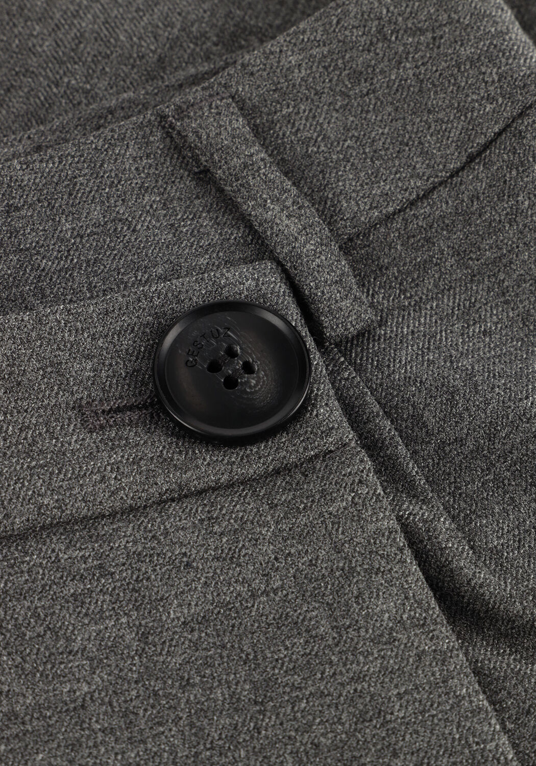 Grijze GESTUZ Minirok GZPAULA MELANGE MW WRAP SKIRT - large