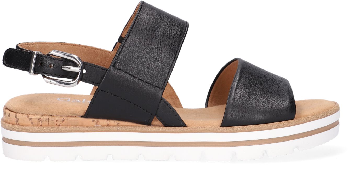 Gabor Sandalen
Dames 774.1, Maat: 37,5, Materiaal: Leer, Kleur: Zwart
