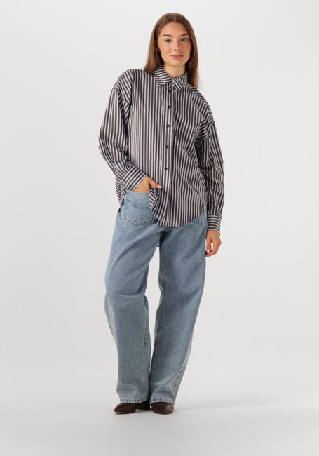 Bruine HAUTE L'AMITI&Eacute; Blouses MELVIN STRIPE TWIST BOW SHIRT - large