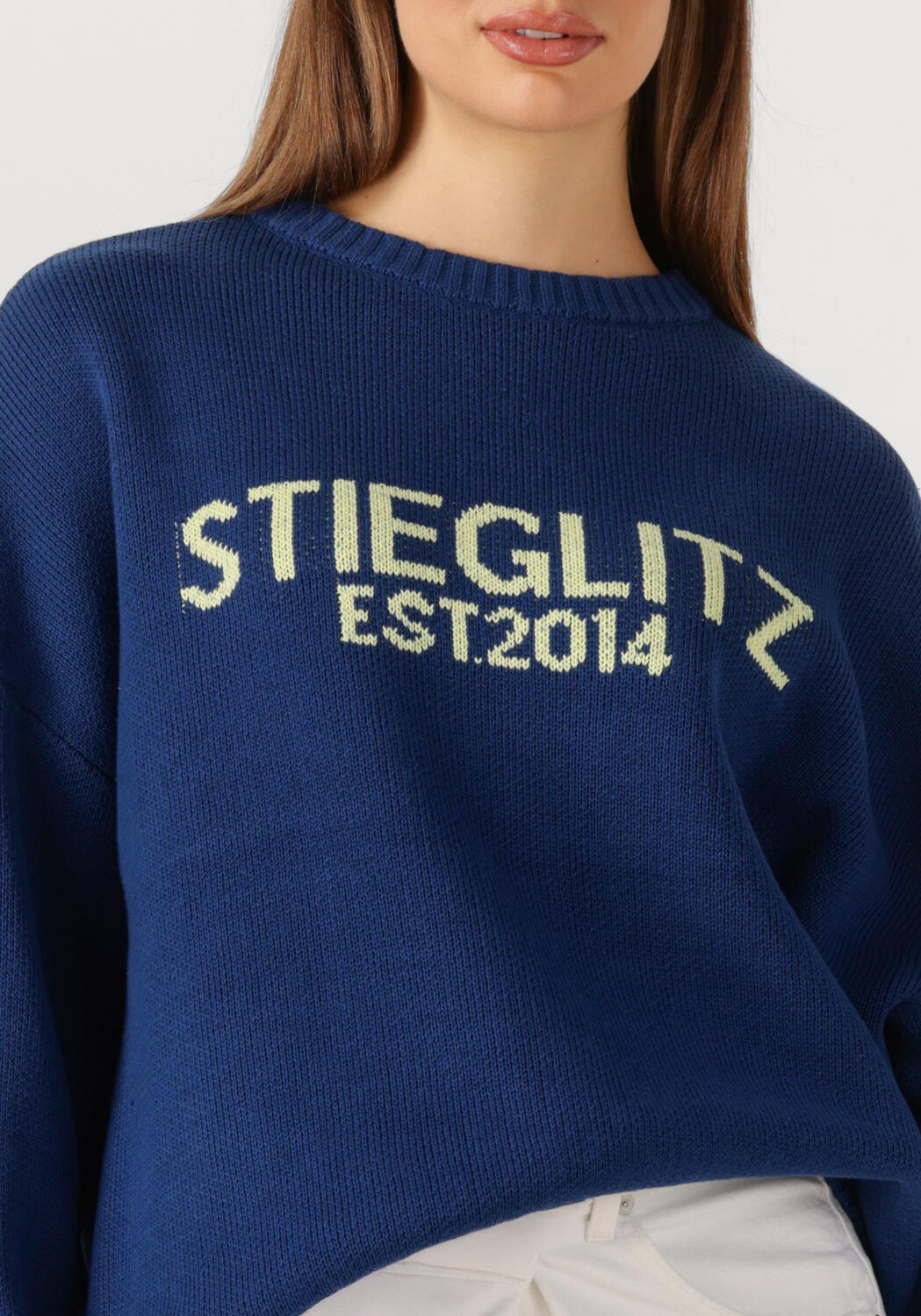 Blauwe STIEGLITZ Trui ANITA SWEATER - large
