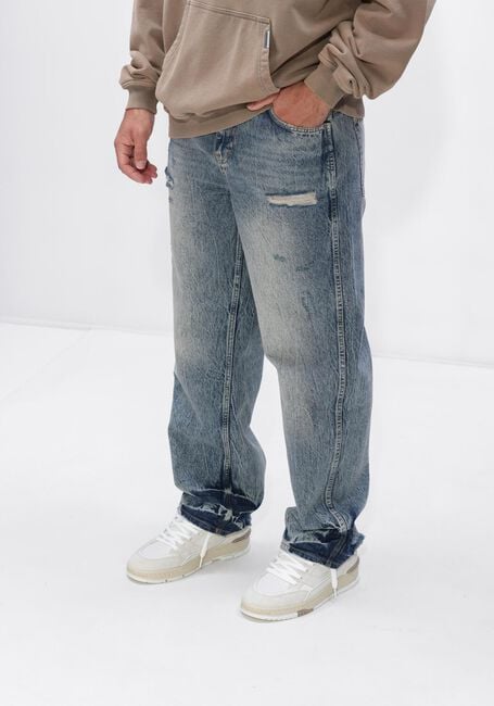 Blauwe REPRESENT Wide jeans R3 DISTRESSED BAGGY DENIM - large