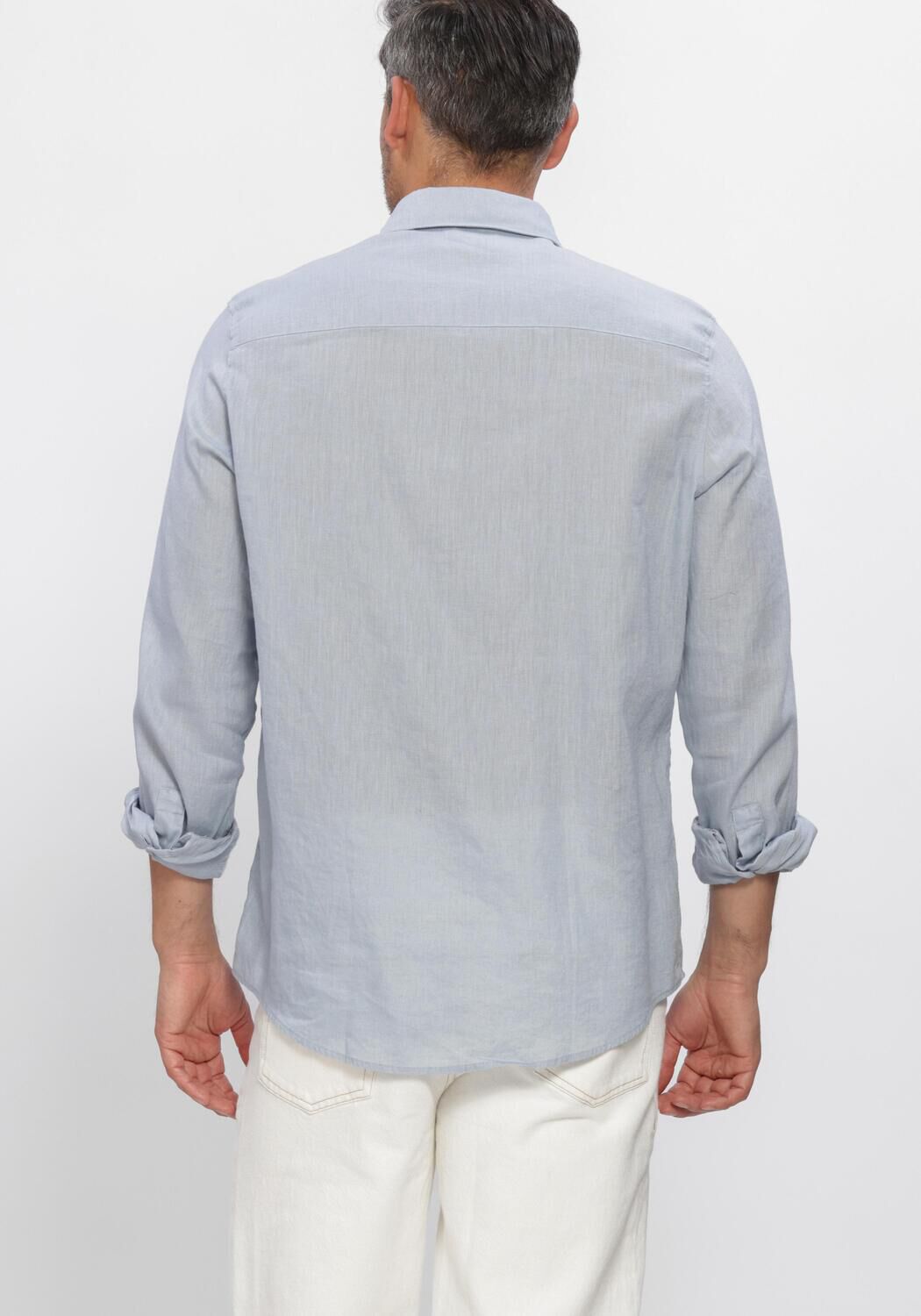 Lichtblauwe DRYKORN Casual overhemd RAMIS 1260106 - large