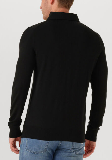 Zwarte LEURINK KNIT Polo POLO HIDDEN BUTTON DOWN - large