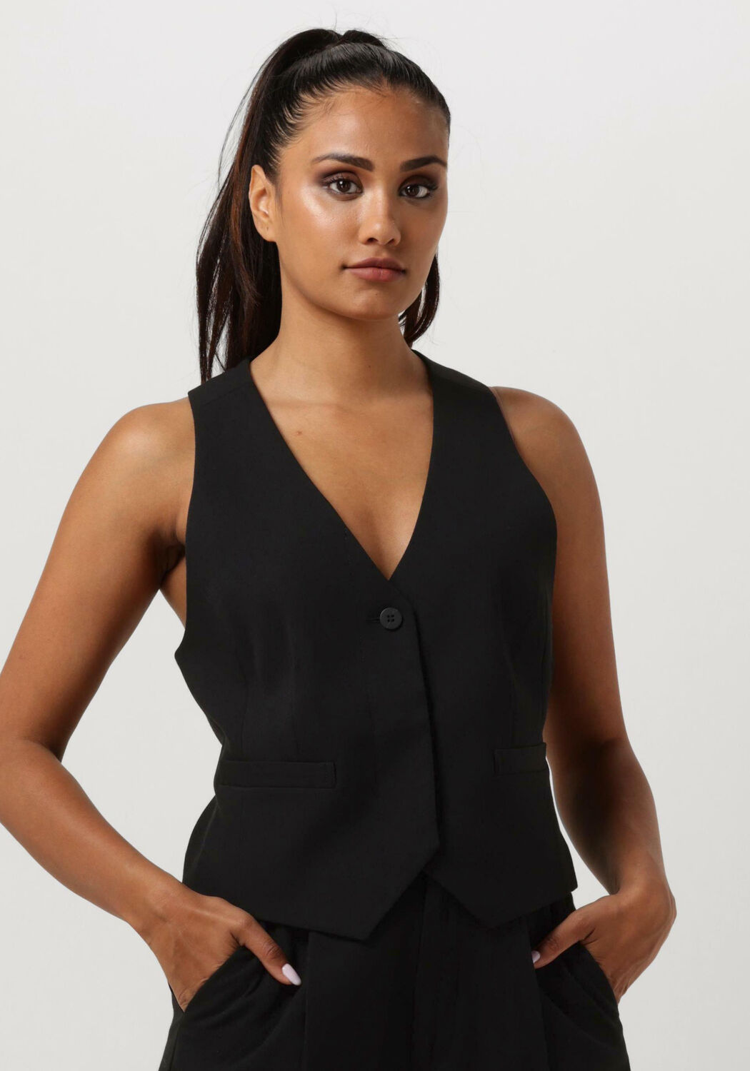 Copenhagen Muse Gilet Dames Cmtailor-waistcoat, Maat: L, Kleur: Zwart