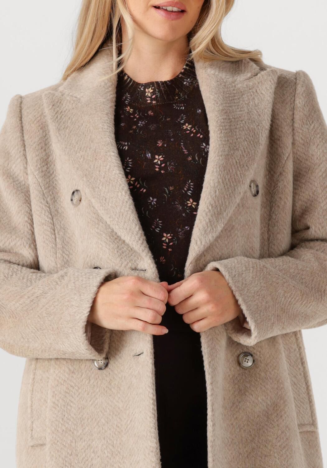 Beige MARC CAIN ADDITIONS Mantel ZA 11.03 W76 - large