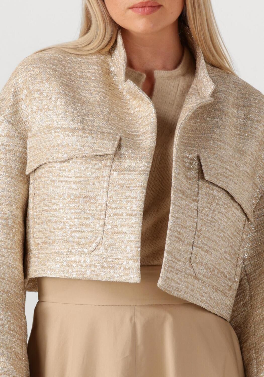 Gouden DOROTHEE SCHUMACHER Jack SHINY COOLNESS JACKET - large