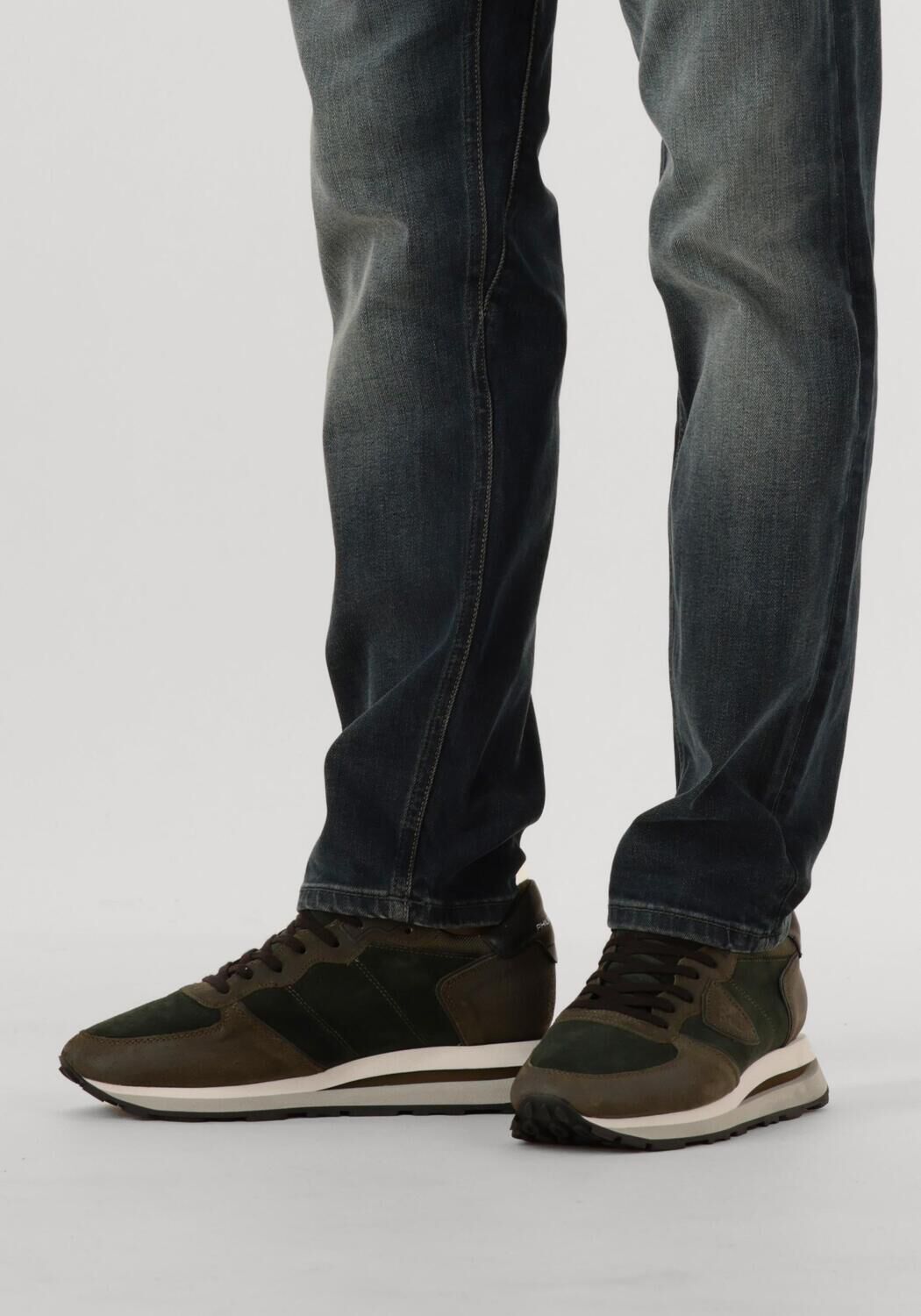 Groene PHILIPPE MODEL Lage sneakers TROPEZ HAUTE LOW MAN - large