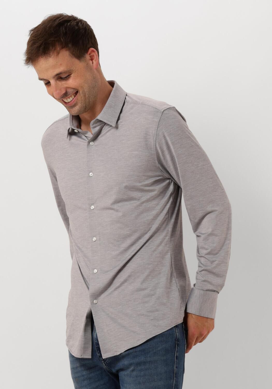 Boss Black Business Overhemd Heren P-hank-s-kent-c1-222, Maat: 41, Kleur: Grijs