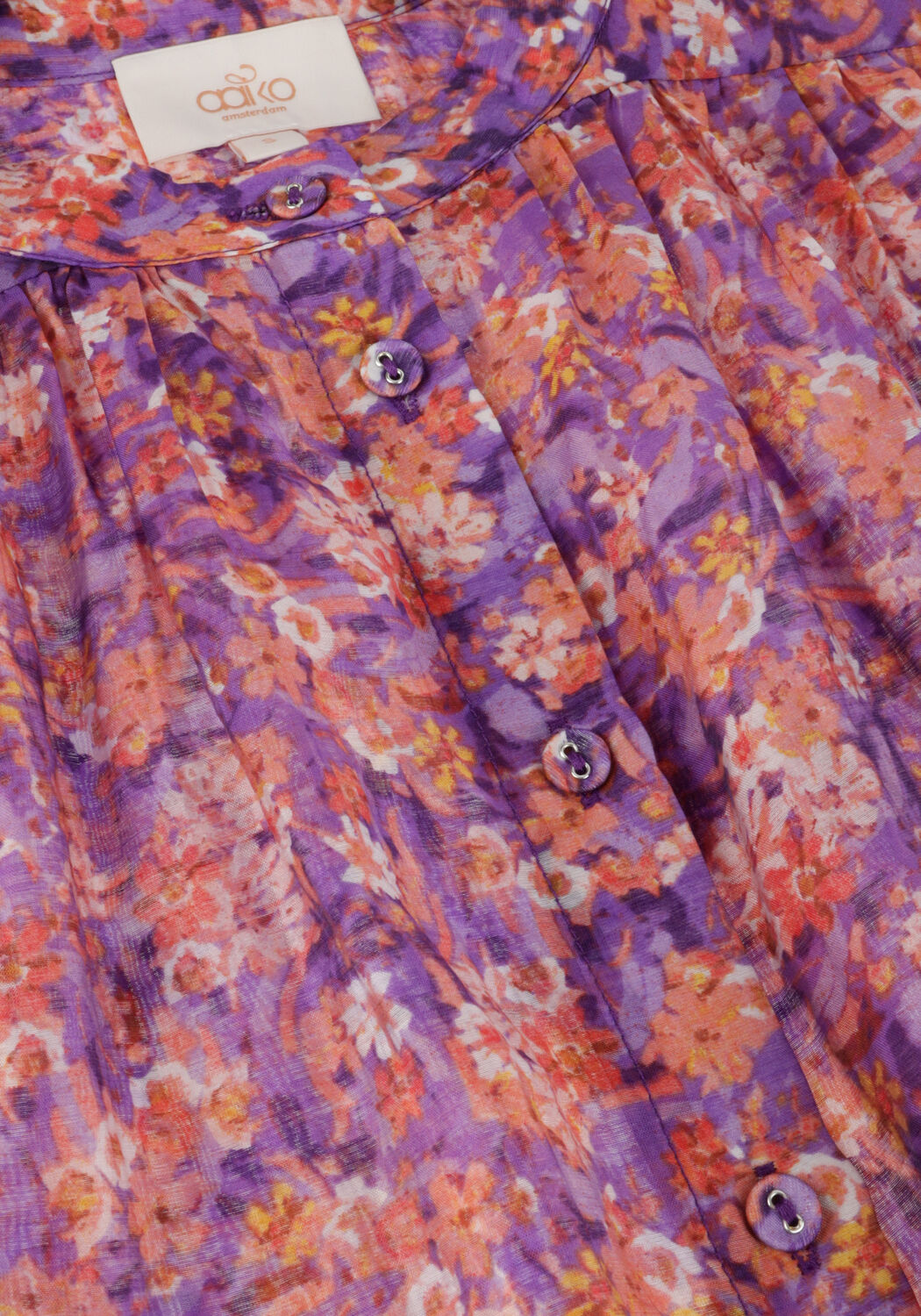 Paarse AAIKO Blouses ZOYA MAUVE FLOWER CO 520 - large