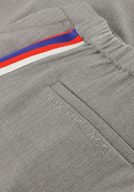 Grijze ALIX THE LABEL Wijde broek LADIES WOVEN COATED HERRINGBONE PANTS - large