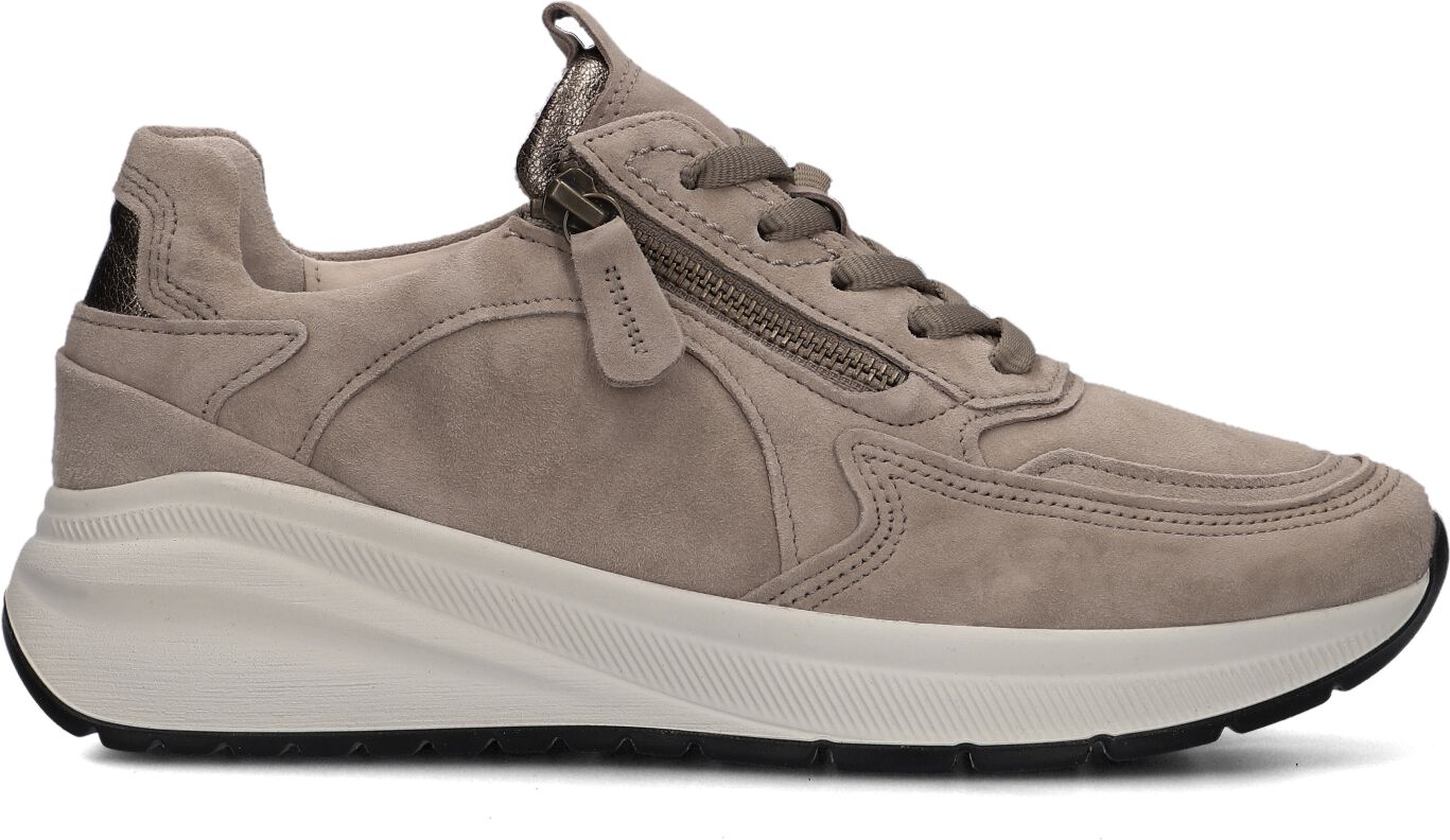 Gabor Lage Sneakers Dames 598, Maat: 42,5, Materiaal: Suède, Kleur: Beige