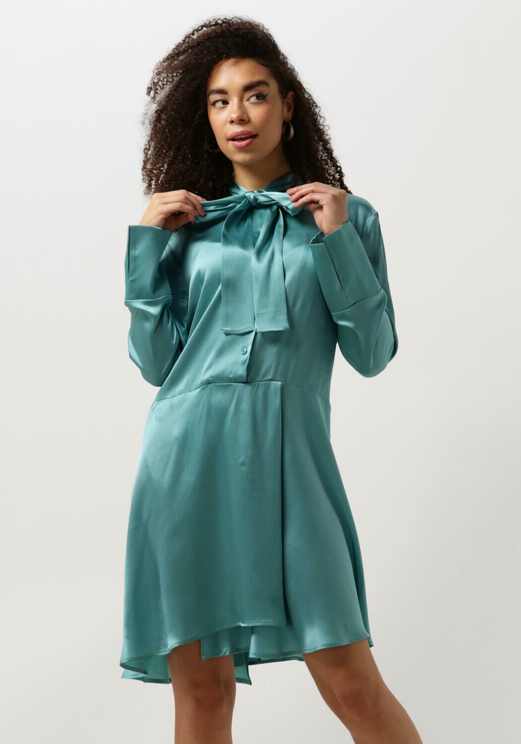 Semicouture Mini Jurk Dames Maya Dress, Maat: 34, Kleur: Lichtblauw afbeelding 1