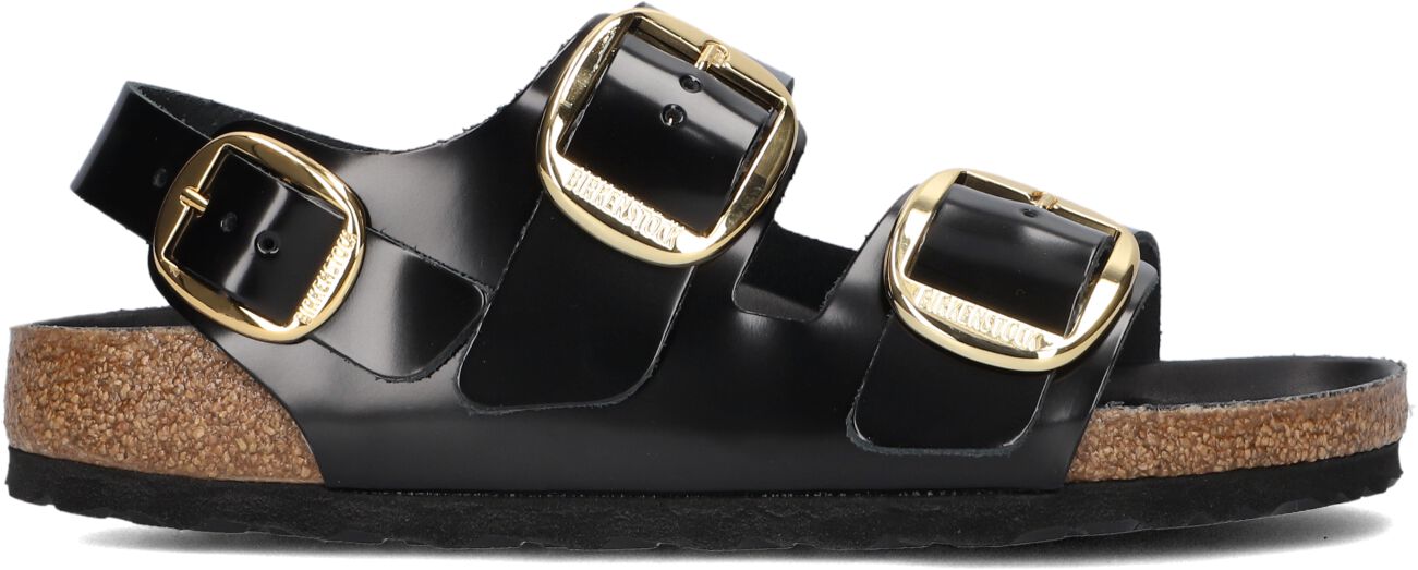 Birkenstock Slippers
Dames Milano Big Buckle Dames, Maat: 40, Materiaal: Leer, Kleur: Zwart