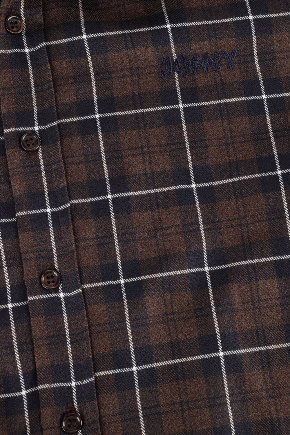Bruine JOHNY Top FRANKIE CROP FLANEL CHECK SHIRT CROP - large