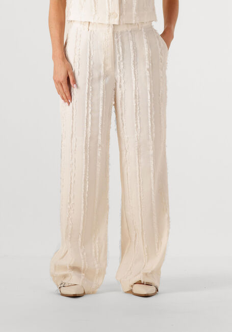 Gebroken wit DANTE6 Wijde broek JULES FIL COUPE PANTS - large