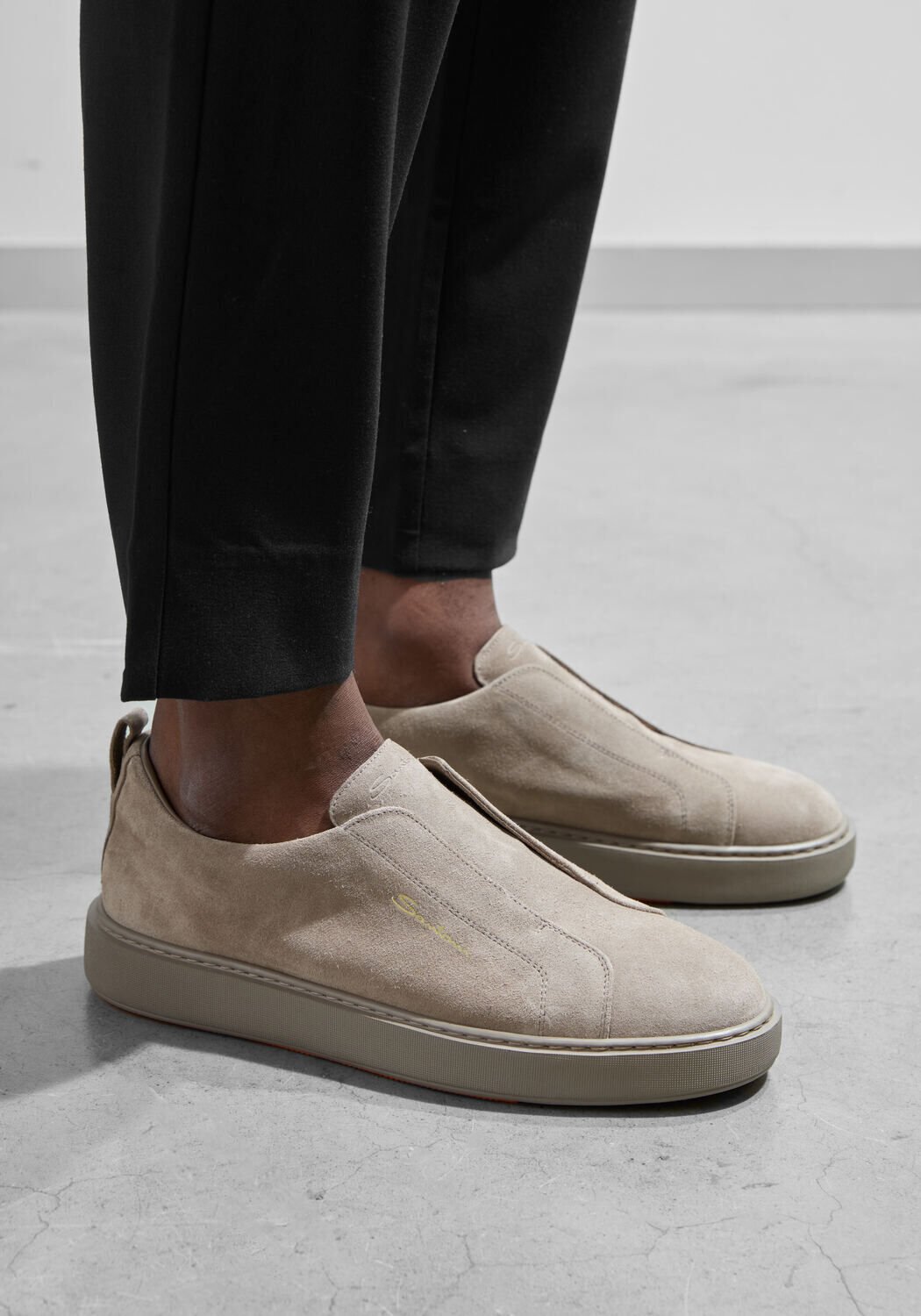 Taupe SANTONI Lage sneakers 21995 - medium