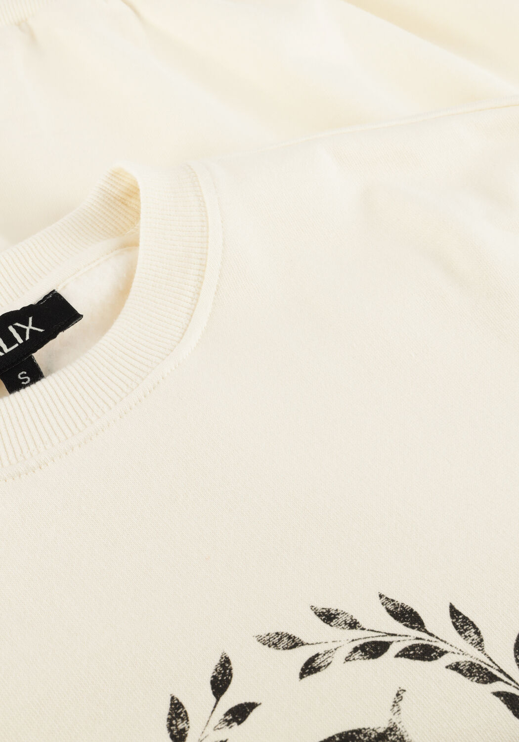 Creme ALIX THE LABEL Sweater LADIES KNITTED COLLAGE SWEATER - large