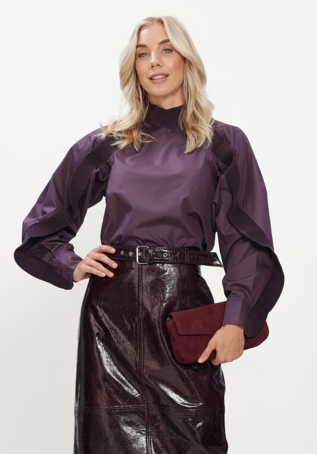 Paarse COPENHAGEN MUSE Blouses CMPLEAT-BLOUSE - large