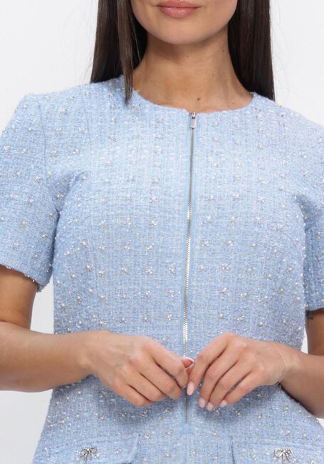 Lichtblauwe BRUUNS BAZAAR Mini jurk ATTALEABBZENNY DRESS - large