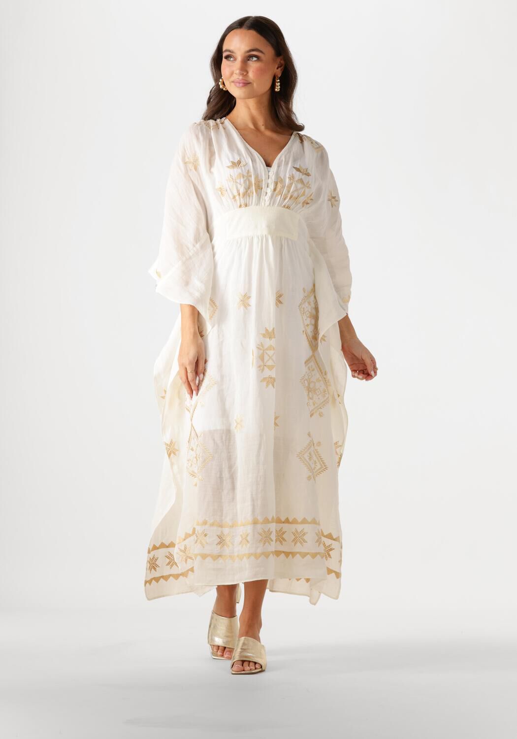 Greek Archaic Kori Greek Archaic Kori Maxi Jurk Dames 430511