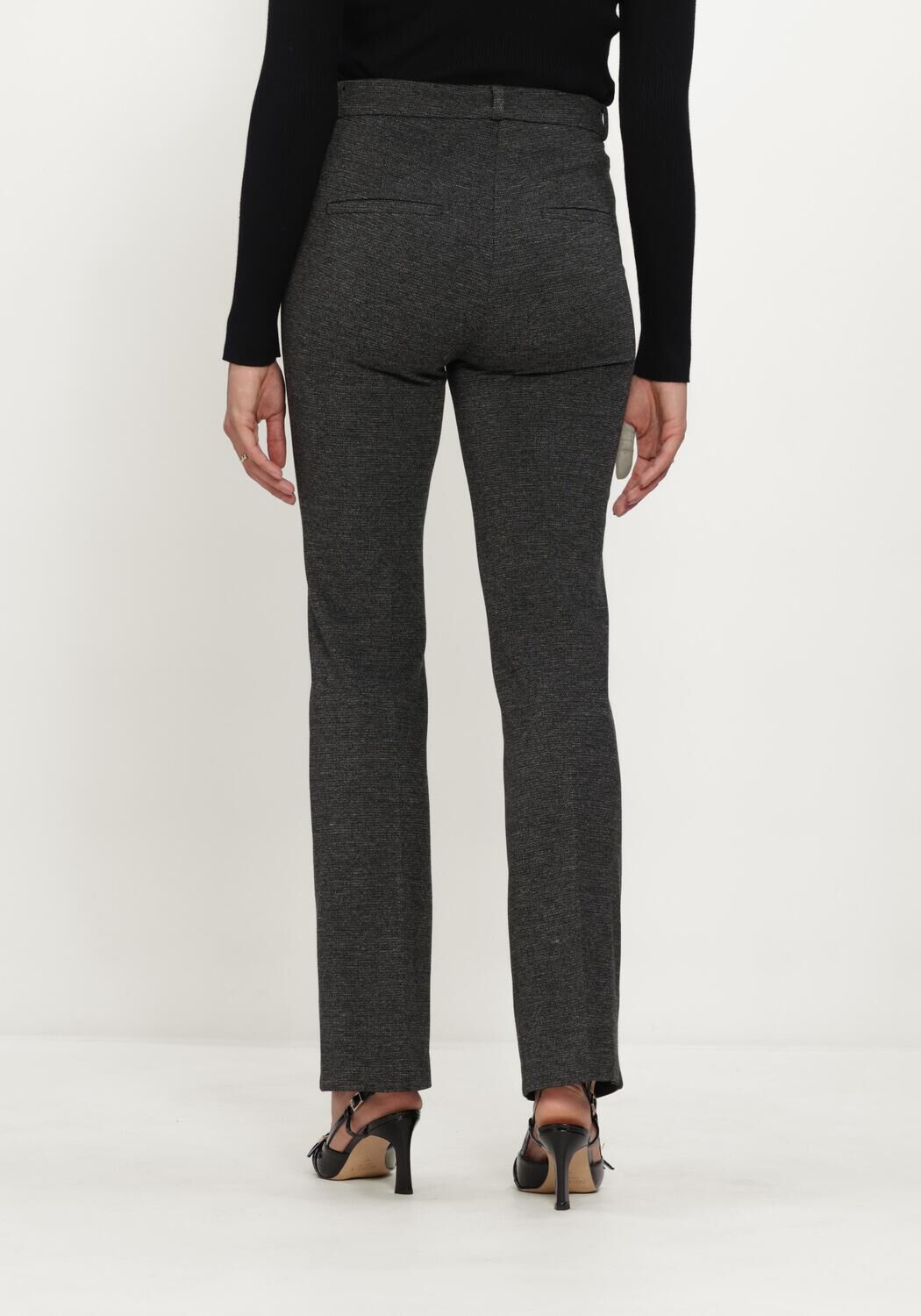 Zwarte CAMBIO Flared broek FLEUR - large
