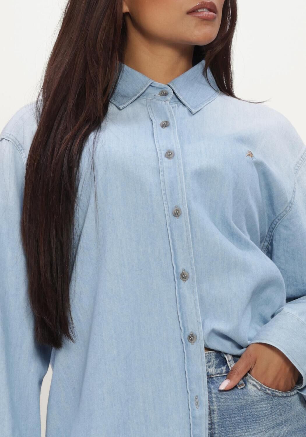 Lichtblauwe LOIS JEANS Blouses NOOR - large