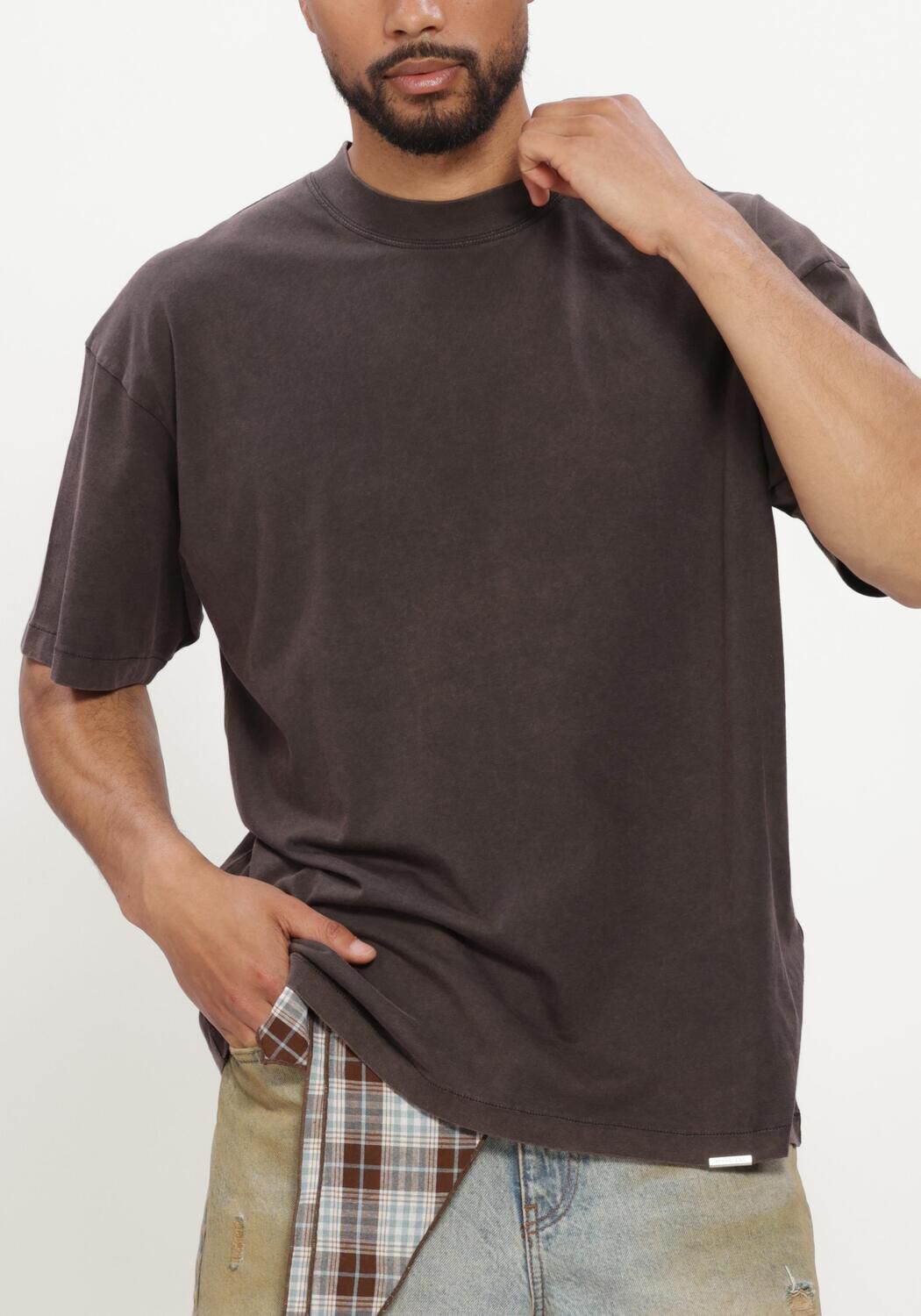 Bruine REPRESENT T-shirt INITIAL OVERSIZED T-SHIRT - large