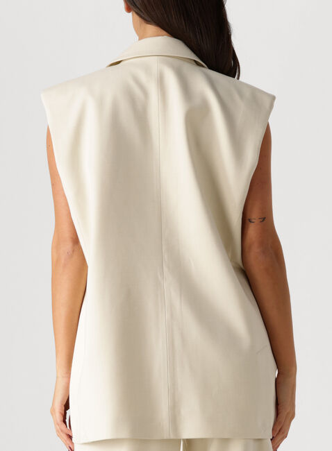 Ecru GESTUZ Gilet GZSEAVER SL WAISTCOAT - large