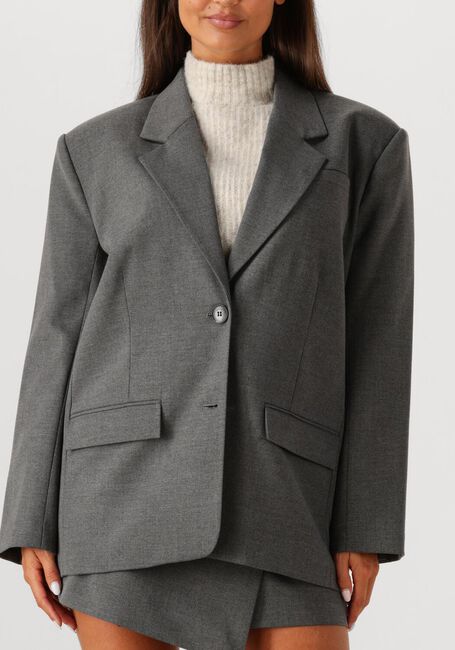 Donkergrijze GESTUZ Blazer GZPAULA MELANGE OZ BLAZER - large
