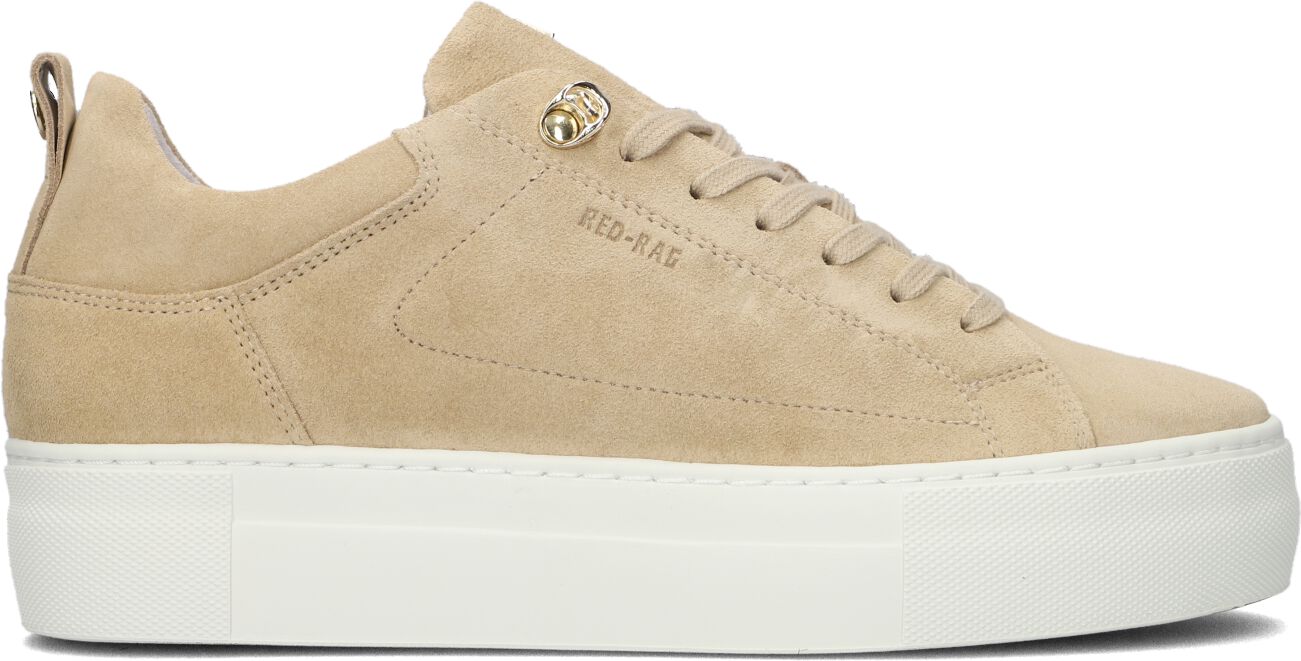Red-Rag Lage Sneakers Dames 74402, Maat: 41, Materiaal: Suède, Kleur: Beige
