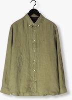 Olijf TOMMY HILFIGER Casual overhemd PIGMENT DYED LI SOLID RF SHIRT - medium