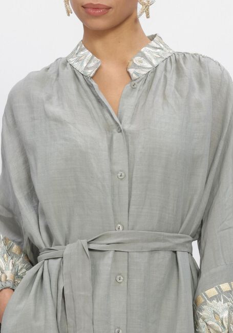 Lichtgrijze GREEK ARCHAIC KORI Midi jurk S26K-4075057 - large