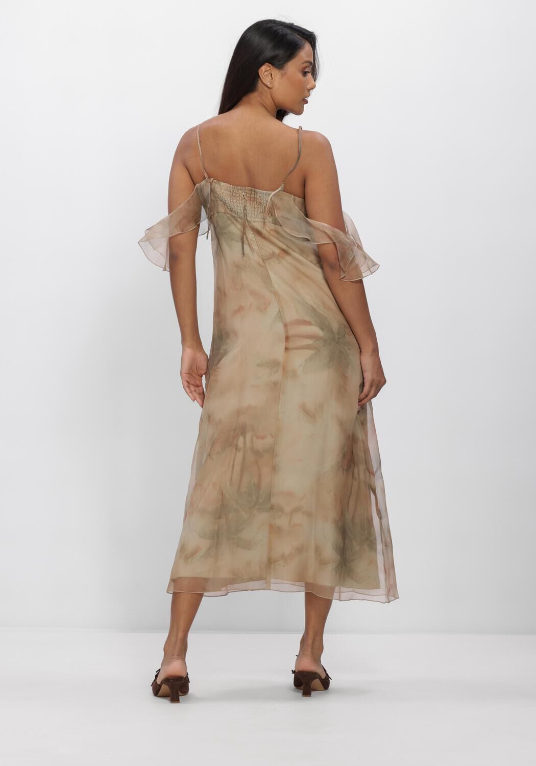 Beige LUISA CERANO Jurken 738655/3848-00 - large