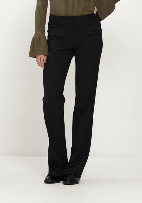 Zwarte CAMBIO Broeken FARAH POCKET LONG WOOL SUBSTITURE DOUBLE - large