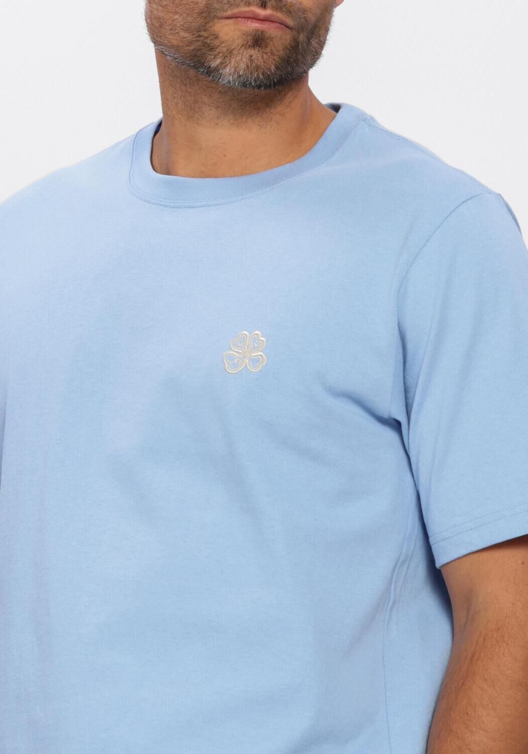 Lichtblauwe NN.07 T-shirt JETT SS EMBRO 30026 - large