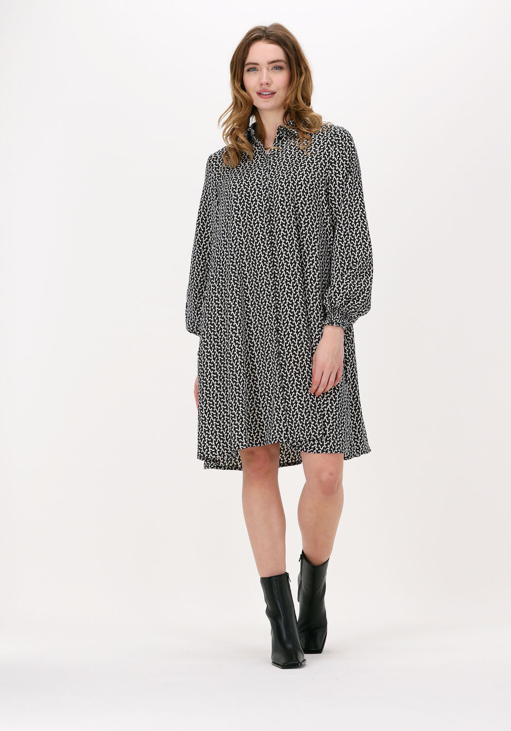 Bruuns Bazaar Mini Jurk Dames Acacia Phyllis Dress, Maat: 34, Kleur: Zwart