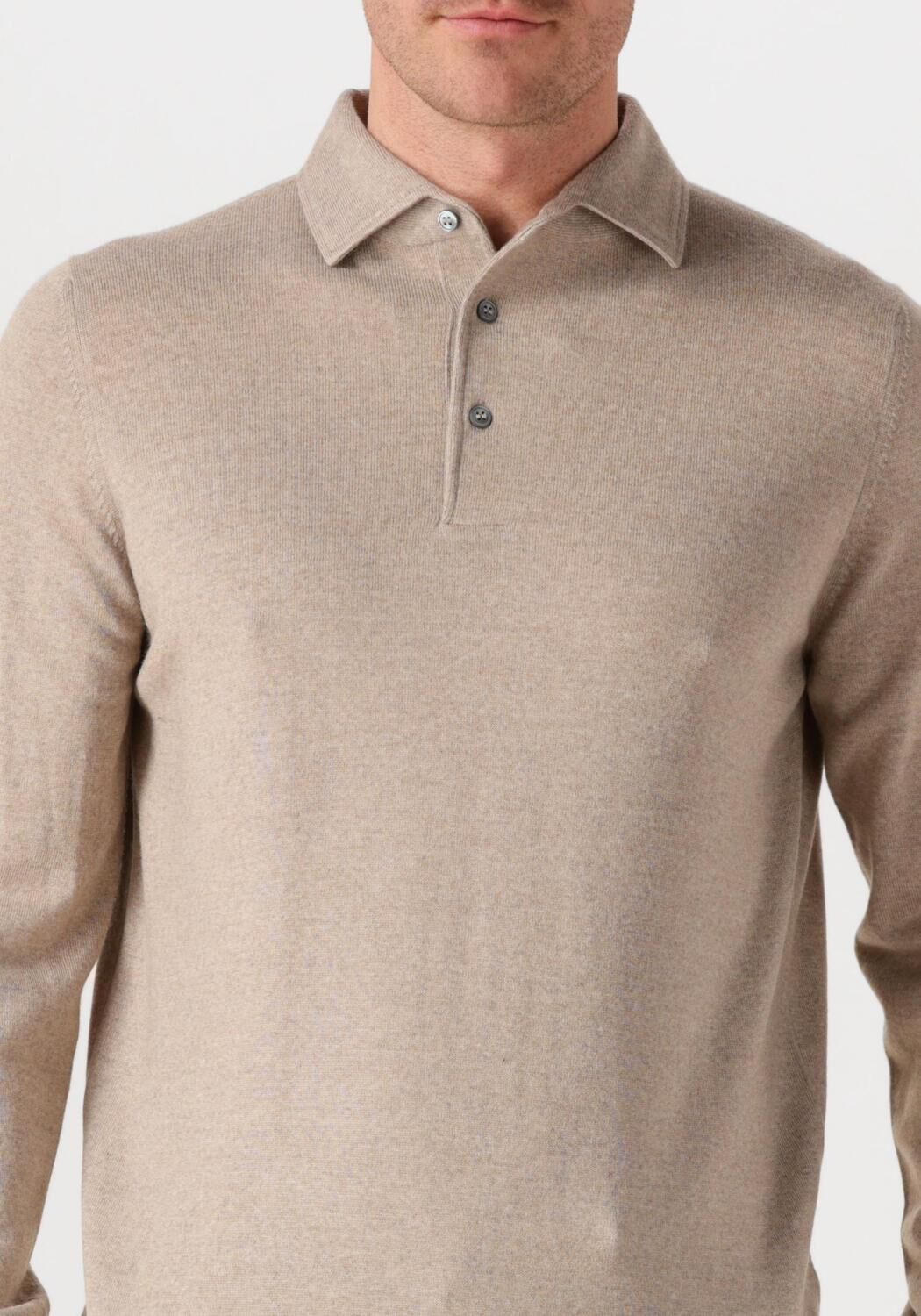 Beige GRAN SASSO Polo POLO L SLV - large