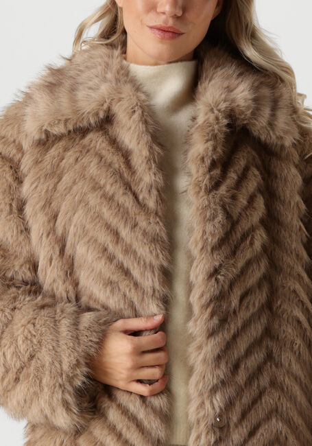 Beige STAND STUDIO Faux fur jas WYNTHER COAT - large
