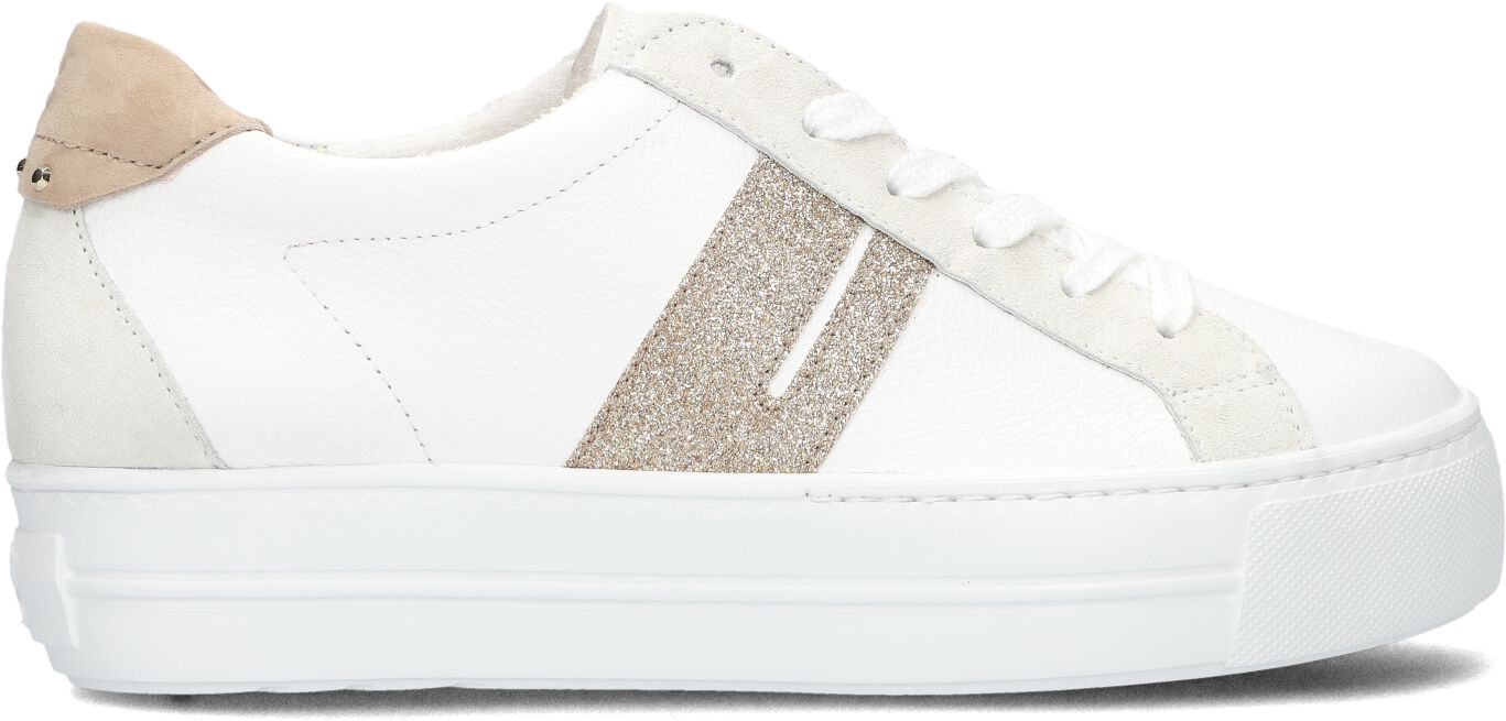 Paul Green Lage Sneakers Dames 5330, Maat: 37, Materiaal: Leer, Kleur: Wit