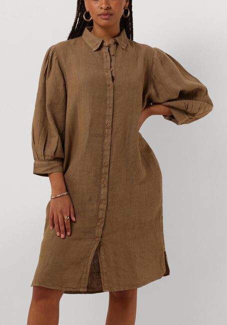 Bruine PENN & INK Midi jurk DRESS - large